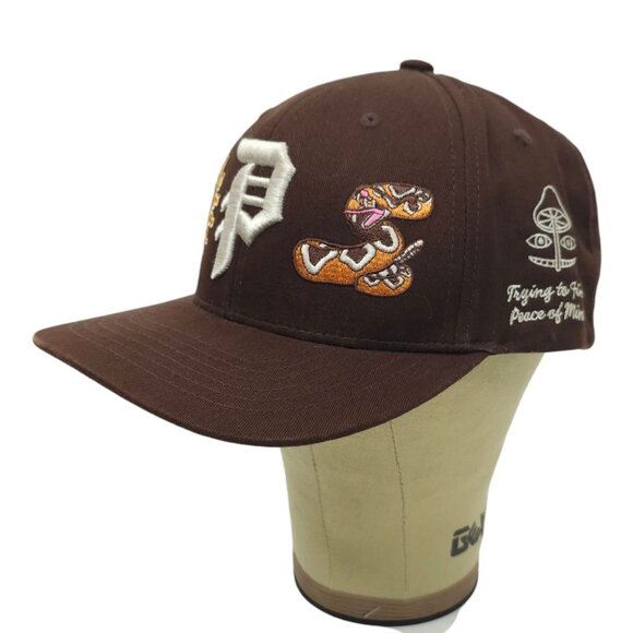 Primitive Badlands Snapback Cap Baseball Embroidered Logo Peace Of Mind Hat - Picture 2 of 15